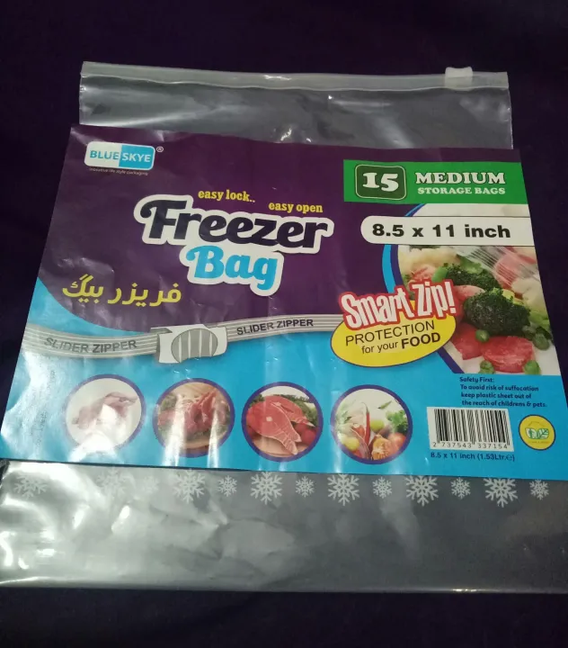 Pack%20of%2015%20medium%20size%20Freezer%20bags%20,%20Plastic%20zip%20bags%20,%20Zip%20lock%20bags%20-%20Image%205
