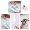 Acrylic Mehandi Practice  Hand in transparent or clear with Free Scrub. 
