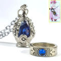Anime Tomoe Mami Kaname Madoka Soul Gem Cosplay Costumes Necklace Pendant Ring Suit Unisex Necklaces Accessoies Props Jewelry. 