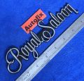 Toyota Crown Royal Saloon Rear Plastic Emblem (Imported) Silver n Black 01 PC. 