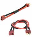 T Plug Battery Extension Cable Adapter 10CM 14awg wire. 