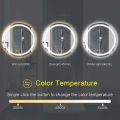 AI-LIGHTING 600mm Round Bathroom LED Mirror Illuminated Backlit 3 LED Light | ANE034. 