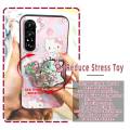 Kickstand Back Cover Phone Case For Sony Xperia1 vii Glitter Fashion Design Cartoon Rotatable stand Durable protective. 
