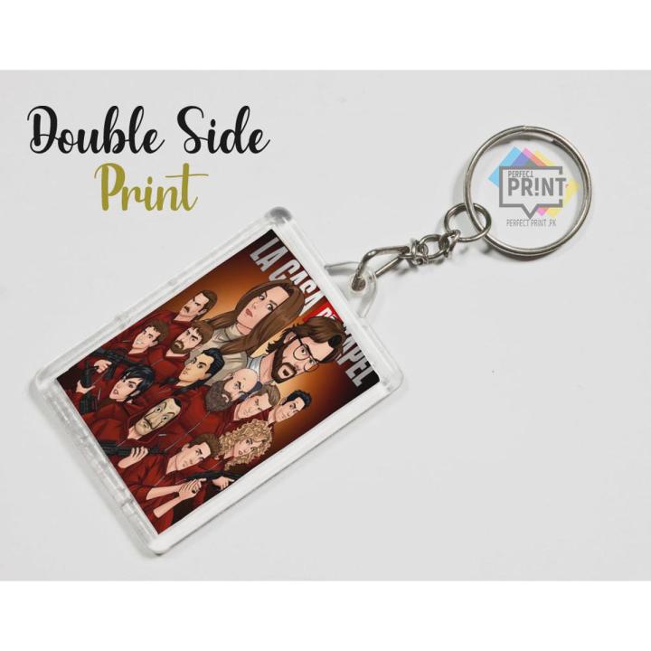 Poster Money Heist Bella Ciao School Bag  Keychain