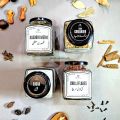 Set of 12 Glass Jar 400ml with Stickers, Kitchen Spices jars , Square Glass Jars pure , Spice Jar Storage Jars Pantry jars Masala Jar Containers Glass Bottles , Free 180 Spices Stickers. 