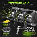 Projector Triple 3 Lens LED Car & Motorcycle (2pcs) Fog Driving Lights 20W 6000Lm High Low Beam White Yellow Lighting Projector Lens Motorbike Auto Other Headlights. 