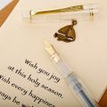 【shenggangshangmao001】Transparent Fountain pen Iraurita kalem Stationery school penna 1002. 