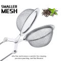 6Pcs Tea Infuser Loose Leaf Tea Snap Ball Tea Strainer Spoon Stainless Steel Tea Filter Steeper with Handle. 