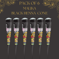Pack Of 1 Malika Black henna cone Mehndi Temporary Tattoo For Bridal And Party Mehendi. 