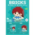 Nano Bricks Building Block Cute Cartoon (Make A Wise Life) 5mm&8mm 14y 24 design cartoon ready stock in Malaysia Lele W2601. 