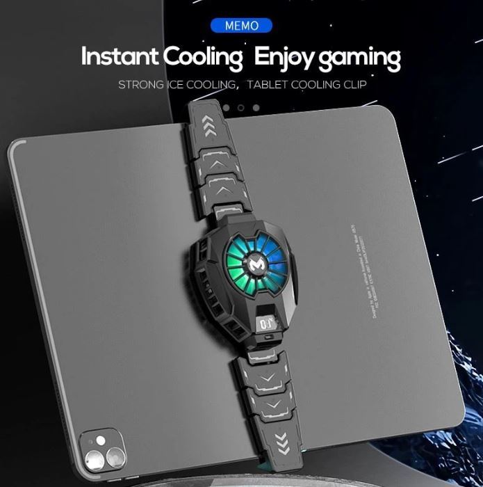 MEMO DL05 Tablet Phone Radiator tablet Cooling Fan Case Cold Wind Handle Fan for PUBG Tablet Cooler Phone Cooling Fan Case