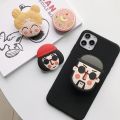 Cute Movie Element Socket Pocket Finger Grip Ring Phone Holder for IPones 14 Anime Mobile Phone Griptok Expanding Stand Bracket. 