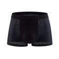 【Clearance】Mens Stretch Underwear Transparent Mesh See Through Boxer Briefs Shorts. 