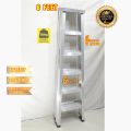6 Step Aluminium Ladder Height 6 Feet  And Folding Platform Big Steps Light Weight Non Slip  Steps  For Aluminum Construction. 