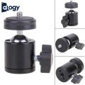 ALOGY Mini Ball Head Screw Mount for DSLR Camera Tripod Ballhead Stand 1/4" 360 Swivel - Metal. 