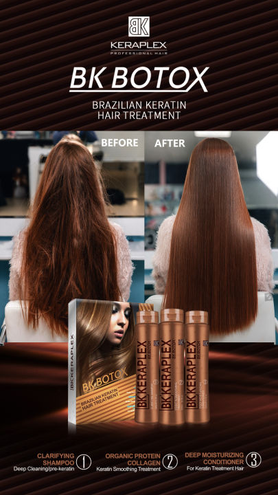 Brazilian Botox Straightening Professional Keratin Hair Treatment kit 350ML