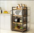 Wooden Microwave Stand Kitchen Rack Utility Storage Shelf Rack Organizer Adjustable. 