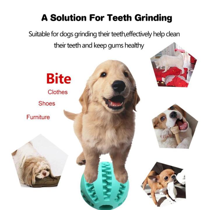 7CM Pet Dog Toys Ball Nontoxic Chew Bite Resistant Toy Bouncy Rubber Balls Ball for Pet Dogs Dog Food Treat Feeder Tooth Cleaning Ball pet - PS406 - PS-TO