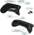 MoKo Green Backlight Keyboard for Xbox One Controller, Xbox Series X/S, Wireless Gaming Chatpad Keypad with USB Receiver&3.5mm Audio Jack, Xbox Accessories for Xbox One/One S/Elite/2 Controller, Black. 