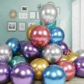15 Pink Metallic Balloons Pack For Birthday - Anniversary Decoration Wedding Room - Home Decoration. 