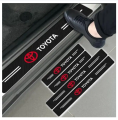 4Pcs Car Door Sill Protector, Scuff Plate Carbon Fiber Threshold Stickers, Protect Door Anti Scratch for Cars (UNIVERSAL FOR ALL TOYOTA CARS). 