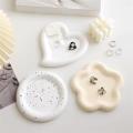 Concrete Tray Mold Cement Coaster Molds Plaster Plate Jewelry Display Plates Round Flower Silicone. 