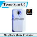 2Pcs Tecno Spark 6 Back Matte Protector Soft Skin Sheet Soft Film Protector For Spark 6. 