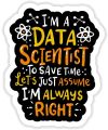 10 / 15 Pcs Data Science Sticker Pack – AI, Machine Learning, Tech Vibes – Laptop Stickers, Stickers, Decals, Mobile Stickers. 