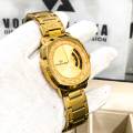 Success Way Golden Stainless Steel Premium Quality Chain Analog Water Resistant Stylish Watch for Men. 