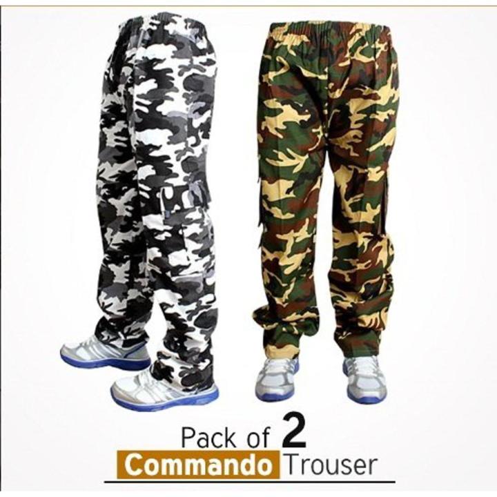 Pack Of 2 Commando Trousers COTTON ALL SEASON WEAR Daraz.pk