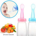 Newborn Feeder Squeeze Feeding Spoon | Baby Soft Feeder with Spoon 180ml plastic. 