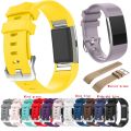 For Fitbit Charge 2 Watch Band Silicone Strap Replacement Watch Accessory. 