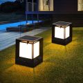 Solar Pillar Light - IP55 Waterproof Solar Outdoor Column Lamp Villa Fence LED Post Light Courtyard Garden Lawn Street Lights External Landscape Patio Pillar Lighting Fixture Solar Outdoor LED Light Fixture, Solar Fence Lights Outdoor Waterproof. 