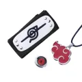 Anime Naruto Akatsuki Rings Necklace Headband Itachi Obito Ninja Halloween Cosplay Accessory Gifts. 
