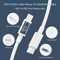 Impedance USB-C to 8-Pin Connector Cable | USB-C PD Charging Cable | Fast Charging Cable for iPhone | C type to 8-Pin Connector Cable for iPhone | Type C to Lightning Cable Compatible for iPhone 8/ X/ 11/ 12/ 13/ 14/ Pro/ Max/ Type C Cable for iPhone 15. 