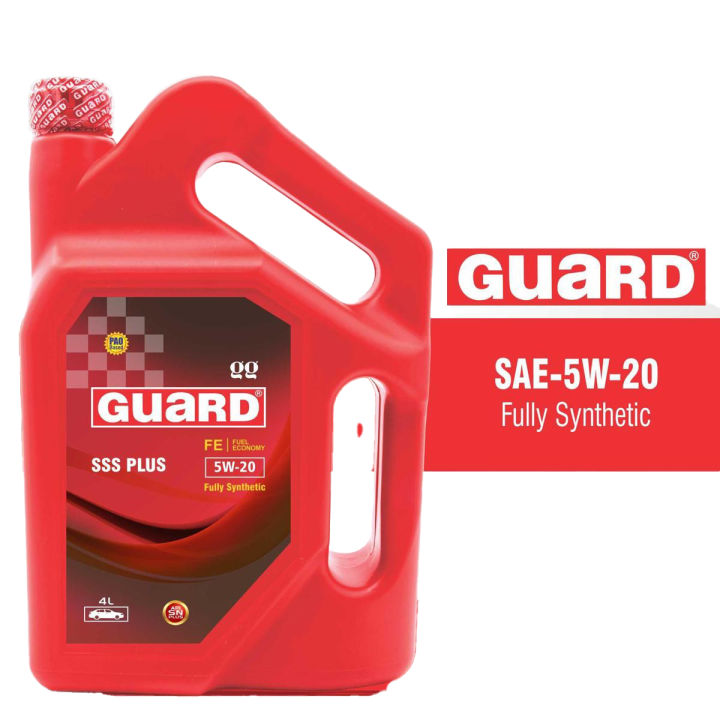 Guard SSS PLUS 5W-20 (4L) 4 Litre Fully Synthetic Car Gasoline Engine Petrol Motor Oil Lubricant Mobil Oil