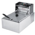 Commercial Stainless Steel Single Tank Electric Deep Fryer. 