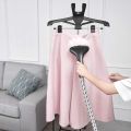 Professional Hanging Garment Steamer Standing Iron Electric Steam Iron Quickly Remove Wrinkles 1700W Vertical Garment Steamer Adjustable Height Steamer Hanger for Steam Ironing Clothes Rack Home Garment Steamer Pink. 