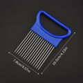 1PC Stainless Steel Onion Holder Slicer Prongs Cutter Chopper Vegetable And Meat Cutter Holder Comb Kitchen Gadget Accessories. 