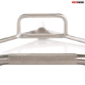Olympic Hex Bar with Two-Handle Options for Squats, Deadlifts, Shrugs and Power Pulls, 58 Inch Bar with 9-Inch Sleeve, Silver. 