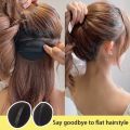 Hair Accessories 2 X Princess Hair Puff Volumizer Party Hairdos Extension Style Maker- Black Braid Pony Tail Maker Styling Tool - 2pcs Loop Tools Topsy topsy Clip Fashion Salon Comb Stick Bun. 