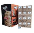 Classic Hasboro Jenga Wooden Stacking Tower with numbers and dice Game for Kids & Adults -  Hardwood Jenga Game. 
