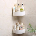 1PC High Quality Plastic Corner Storage Rack Suction Cup Bathroom Plastic Suction Cup Bathroom Kitchen Corner Storage Rack Organizer Shower Shelf. 