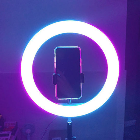 MJ26%20RGB%20LED%20Ring%20Light%20(%2026cm%20)10-inch%20RGB%20LED%20Ring%20Light%20with%20Phone%20Clip%20-%20Beauty%20Phone%20Video%20%20Fill%20Light%20-%20Image%207