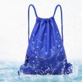 1PC Large Capacity Nylon Waterproof Zipper Drawstring Backpack Outdoor Sport Fitness Storage Bag Thick Rope Polyester Ball Bag. 