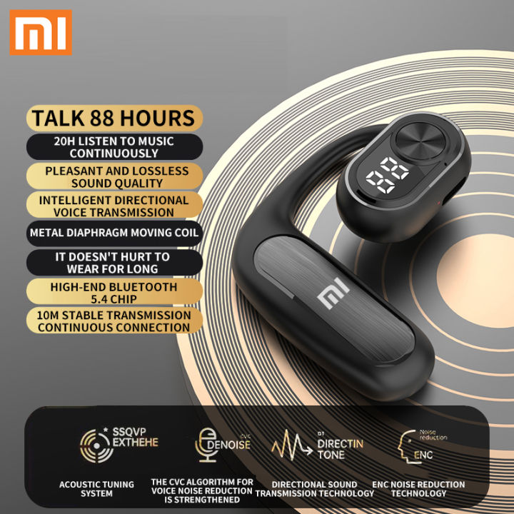 【COD+Original+Ready stock】Xiaomi M36 Wireless Bluetooth 5.2 Earphone Bone Conduction Headphones Open Ear Headphones Single Ear Headphone Non-In-Ear Earbuds HD Stereo Headset Sweat-proof Earphones Waterproof