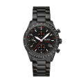 Hugo Boss Aero Black Stainless Steel Black Dial Chronograph Quartz Watch for Gents - 1513771. 