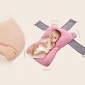 Foldable Newborn Baby Bath Mat Pad Bath Tub Baby Float Bath Mat Seat Antiskid Bathing Net Bed/Chair Cartoon Baby Shower Bath Pad. 