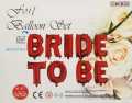 BRIDE TO BE FOIL BALLOONS IN RED COLOR. 