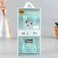 2Pcs Cartoon Cute Bear Rabbit Earphones With Mic 3.5 Mm Stereo In-ear Headset For Girls Kids For Phone MP3 Gifts. 